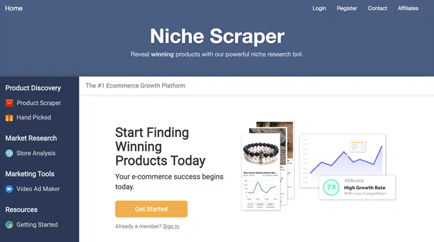 niche scraper dropshipping research tools