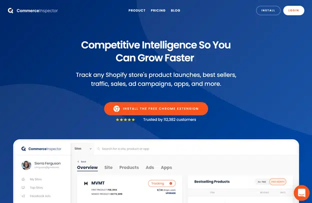 commerce inspector dropshipping research tools